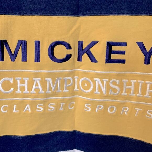 Mickey Mouse Jersey Sweatshirt Sweater Men's Size Small - Picture 3 of 7